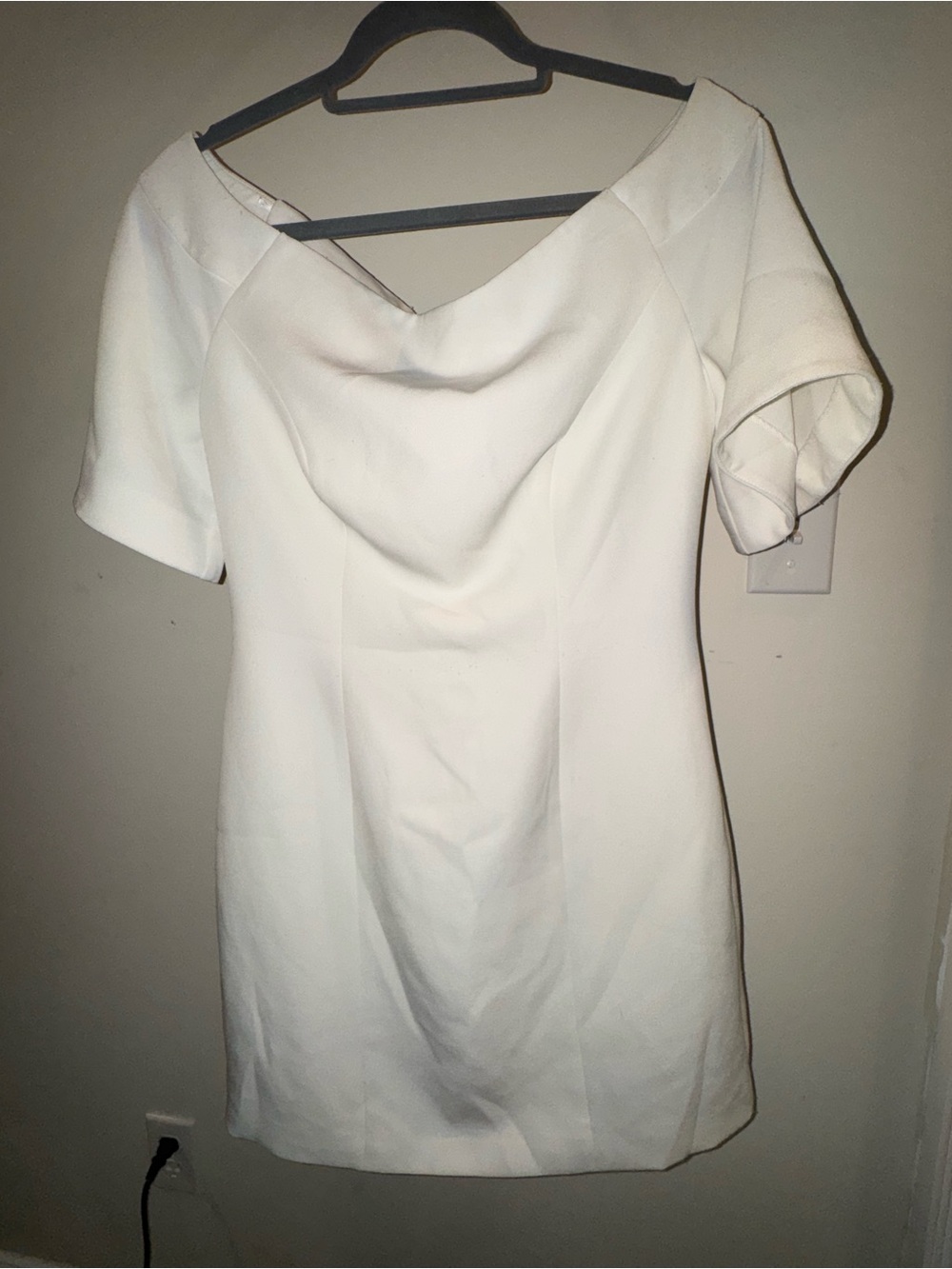 KEEPSAKE the Label White Cowl Neck Midi Dress